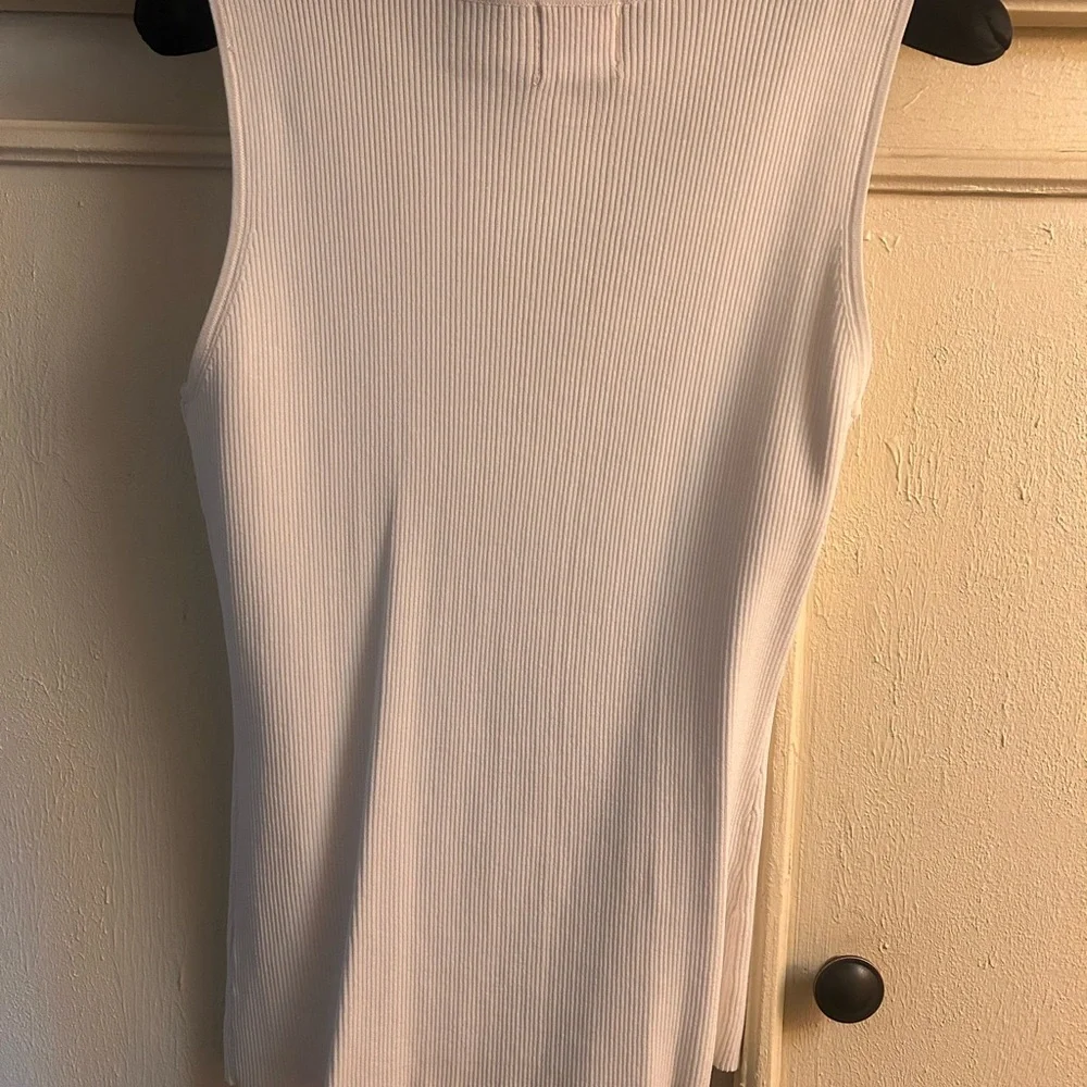 Ruby Rd. White Ribbed Top - Picture 2 of 5